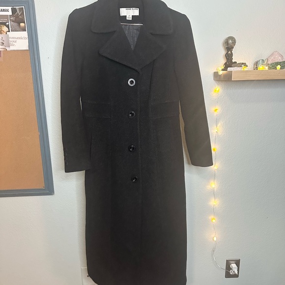 Anne Klein Jackets & Blazers - Anne Klein Charcoal Gray Wool & Cashmere Blend Coat